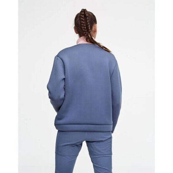 Kari Traa Colorblock Sanne Pullover Long Sleeve Pink Blue Medium Outdoor Ski - Picture 2 of 8